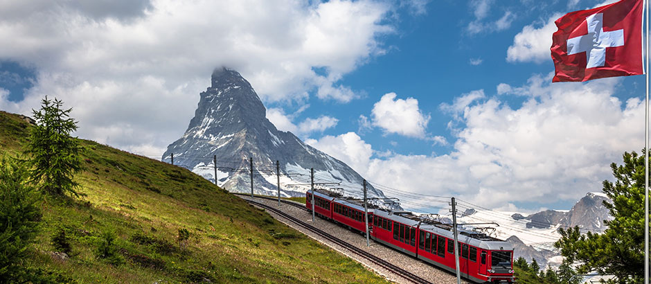 Schweiz, Matterhorn, Schweizer Bahn, SAQ